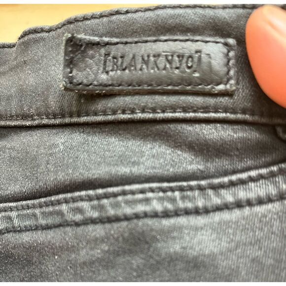 BlankNYC black super skinny pants, polyurethane/viscose blend, high rise, 24 - Picture 3 of 10
